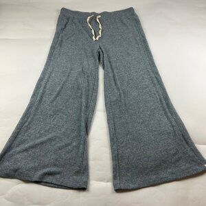 Rip Curl Blue Slate Plush Ribbed Knit Wide Leg Lounge Pant XL